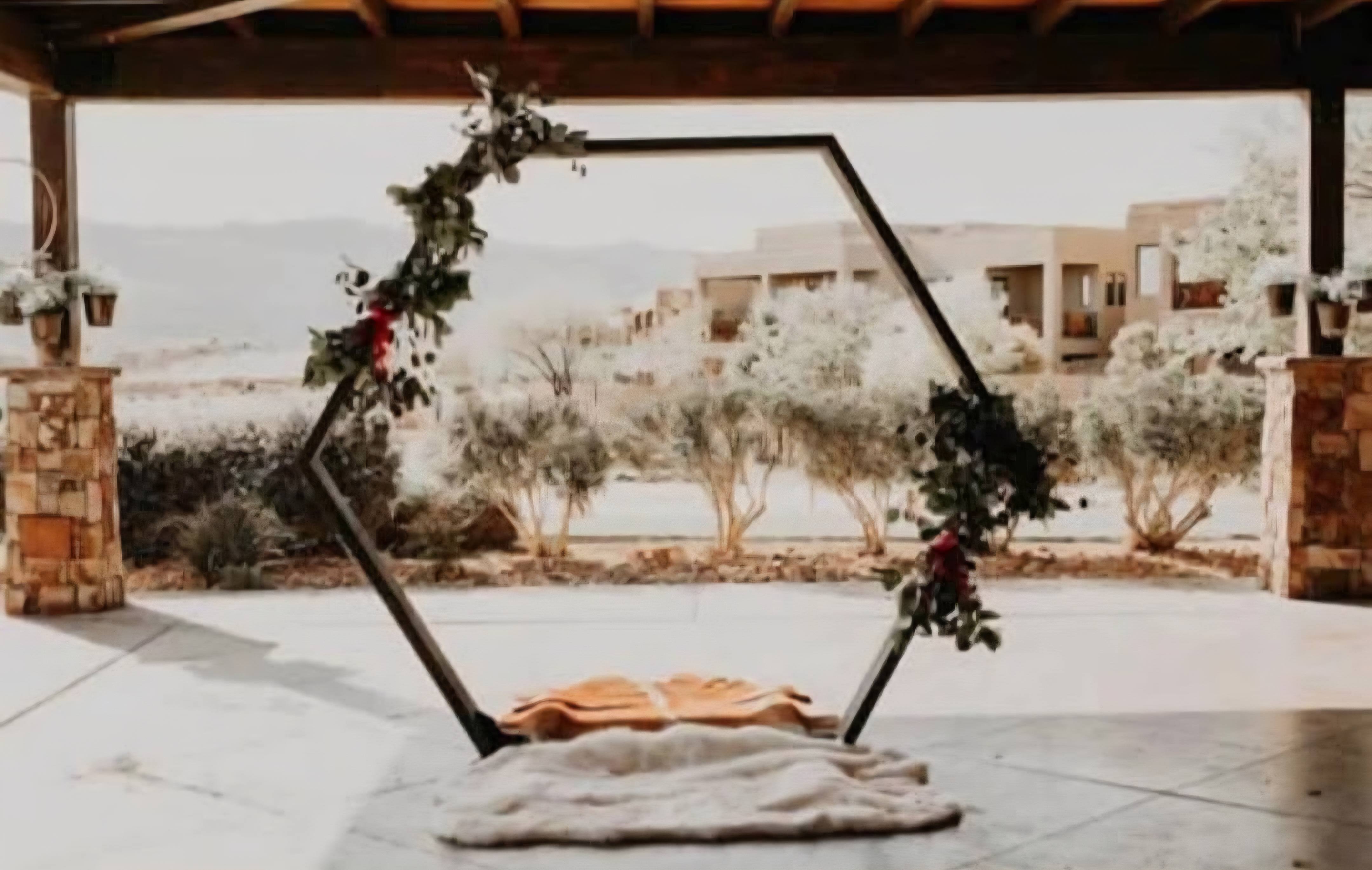 Rustic Hexagon Arch