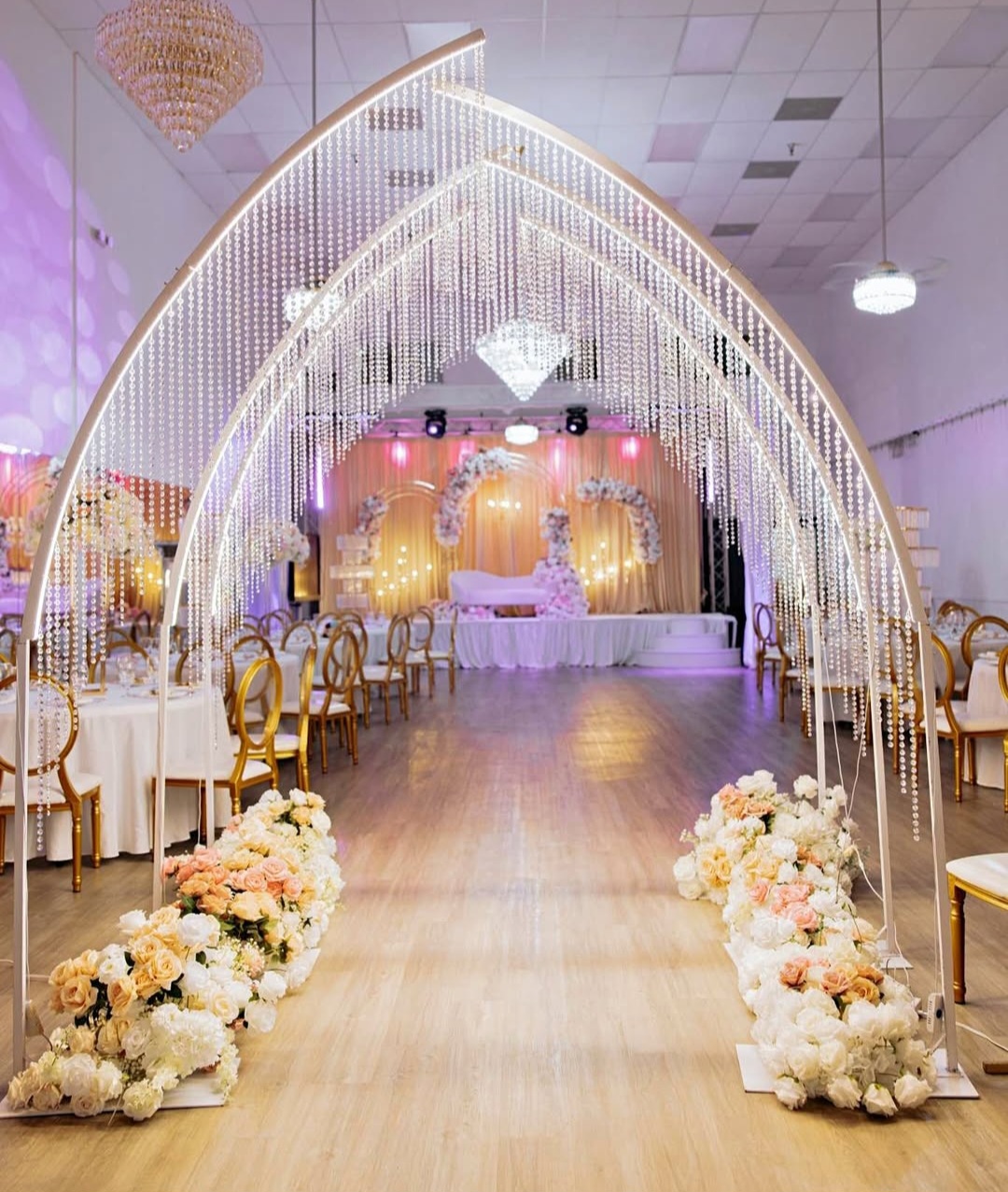 Luxury Crystal Canopy Arch