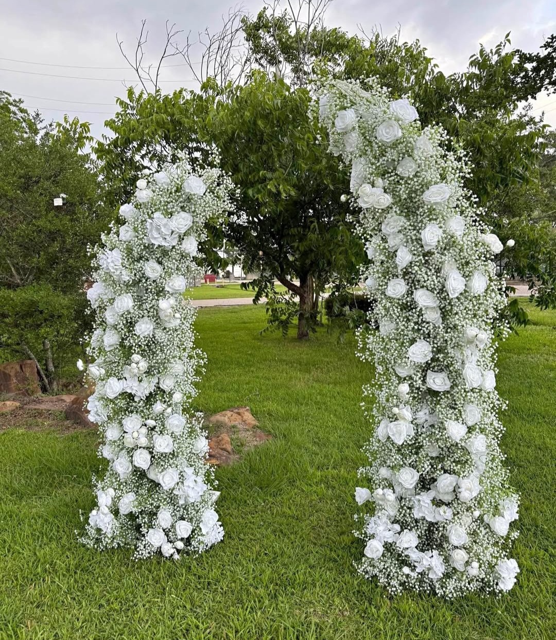 White Floral Garden Arch